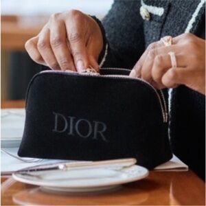 Dior Elegant Black Cosmetic Case and lip plumper